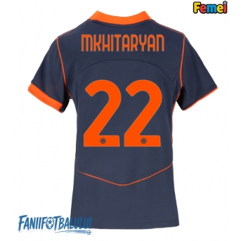 Inter Milan Henrikh Mkhitaryan #22 Tricou Fotbal Replică 2025-26 Femei Treilea